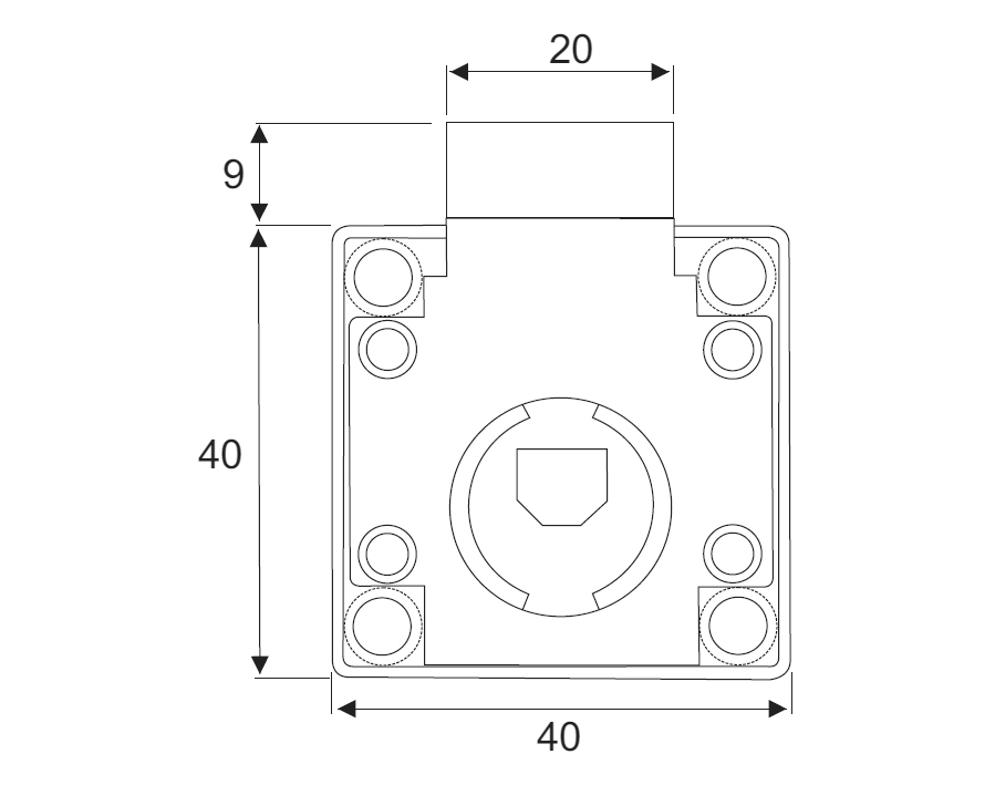 Serratura da avvitare
