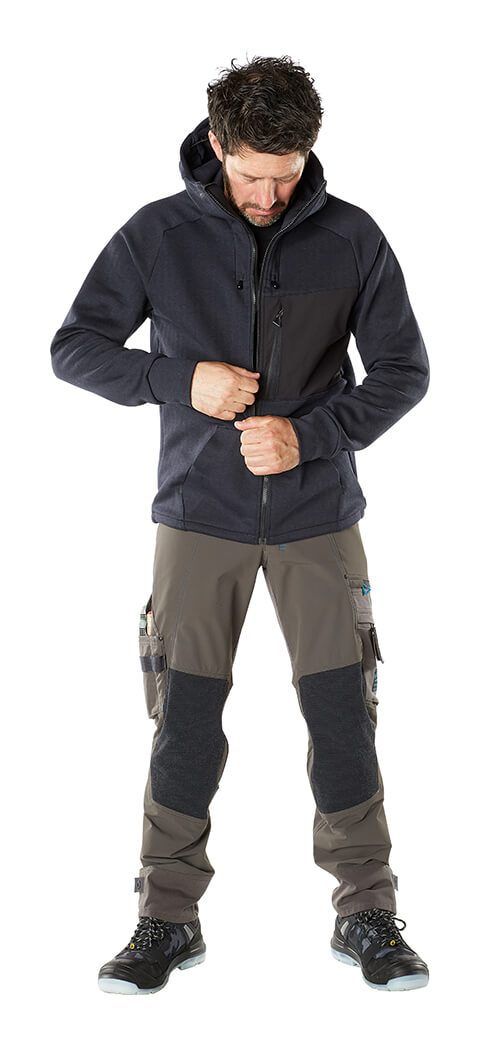 Pantaloni con tasche porta-ginocchiere ADVANCED antracite scuro