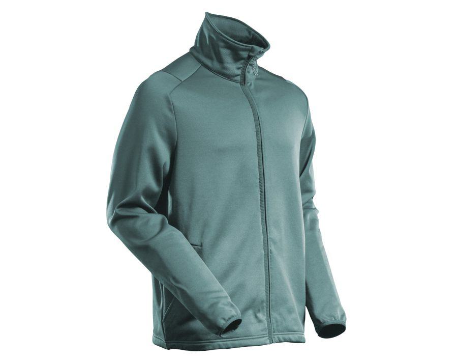 Maglione in pile con chiusura lampo CUSTOMIZED verde foresta chiaro