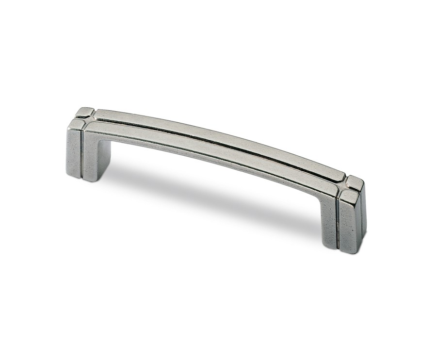 Maniglia Corduba, Interasse fori 128 mm, L 146 mm, B 18 mm, H 28 mm, Effetto peltro
