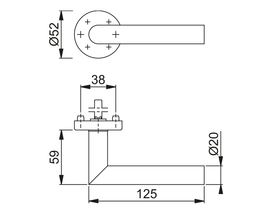 Mezza guarnitura serie Amsterdam E1400Z/42H 