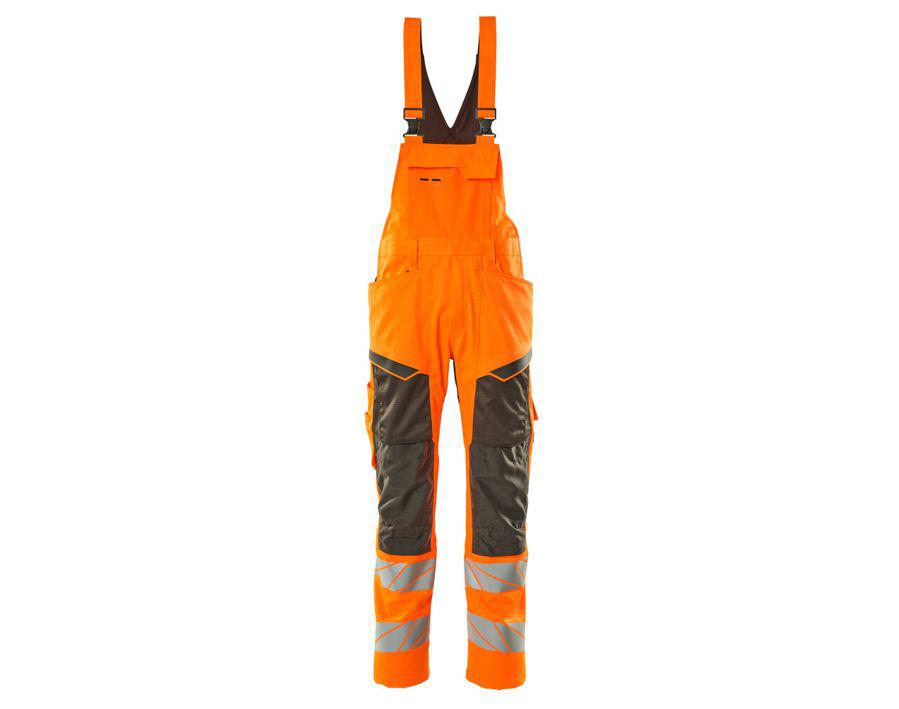 Salopette con tasche porta-ginocchiere ACCELERATE SAFE hi-vis arancio/antracite scuro