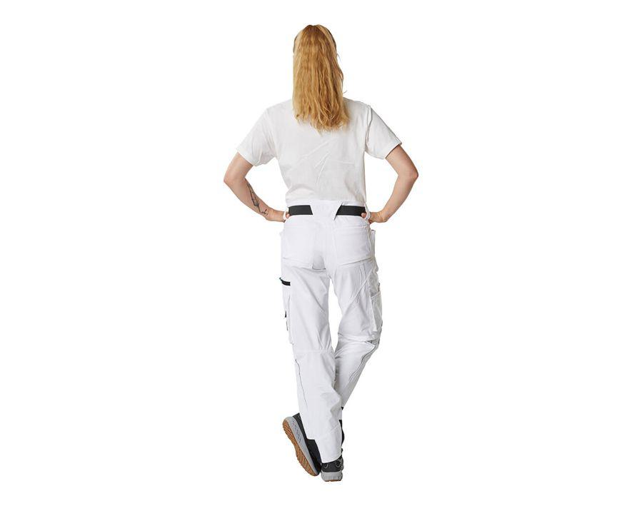 Pantaloni con tasche porta-ginocchiere ADVANCED bianco