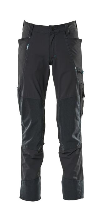 Pantaloni con tasche porta-ginocchiere ADVANCED blu navy scuro
