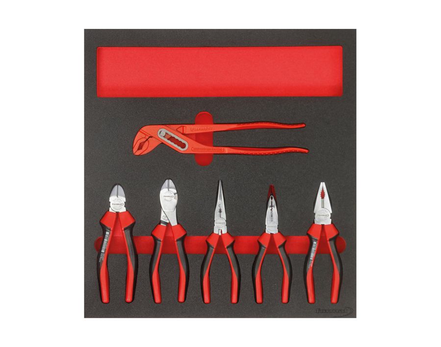 Werkzeugmodul Zangen, 6-teilig, Modul 2/3