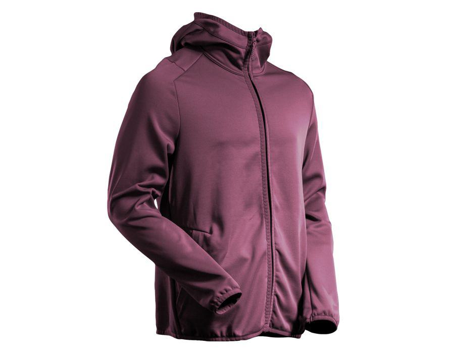 Maglione in pile con cappuccio CUSTOMIZED bordeaux