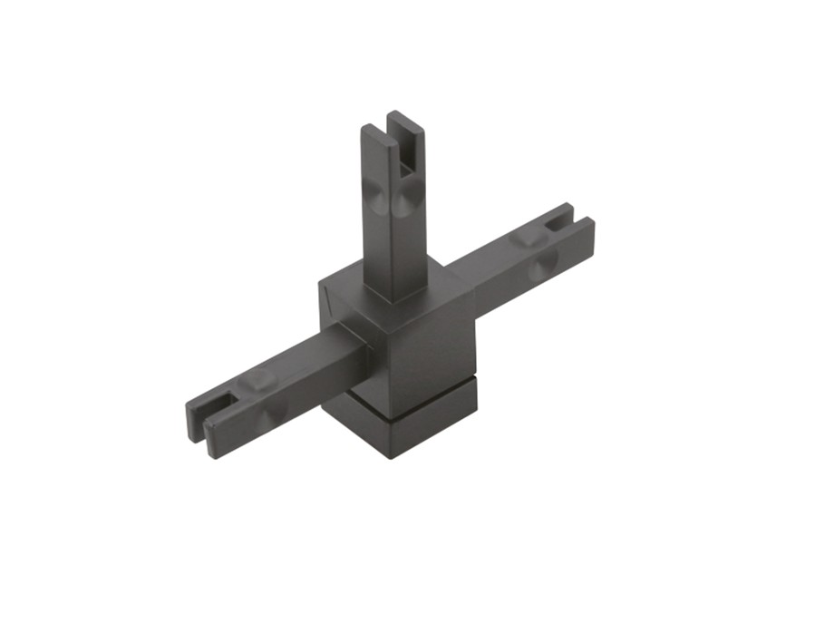 Cadro Giunto a 3 vie 2D con regolazione dell’altezza effetto acciaio inox