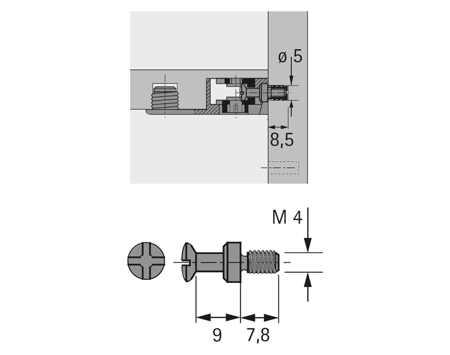 Perno di giunzione DU 427