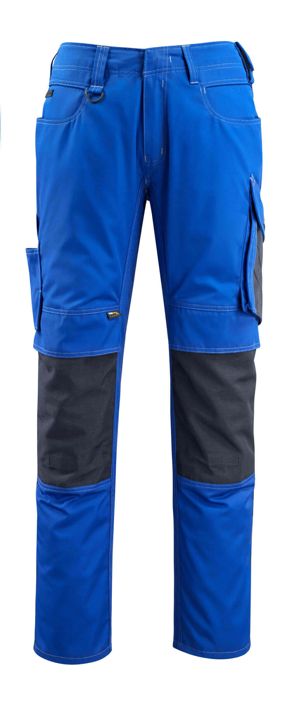 Pantaloni con tasche porta-ginocchiere UNIQUE blu royal/blu navy scuro