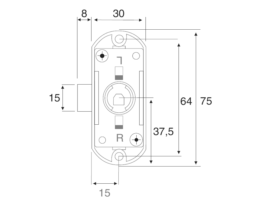 Serratura ad asta rotante Modul 1000 