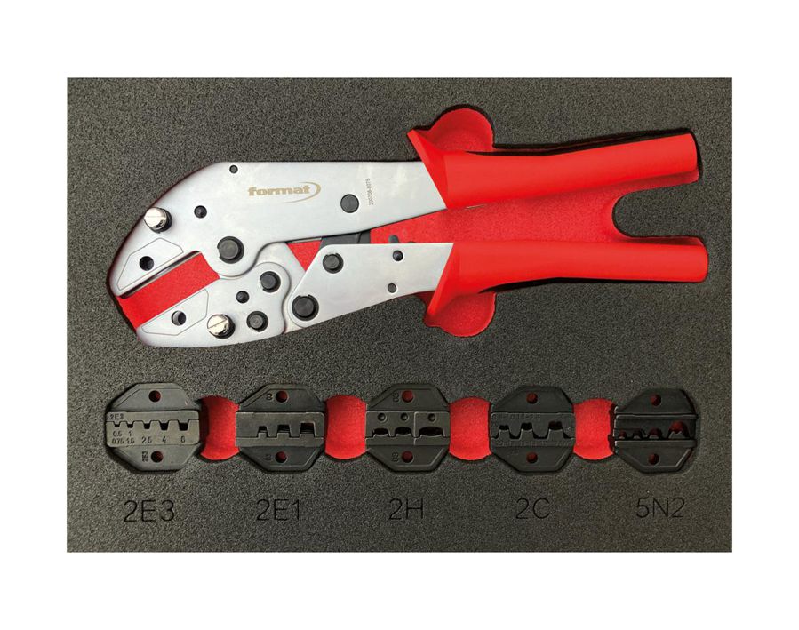 Werkzeugmodul Crimpen, 6-teilig, Modul 2/9