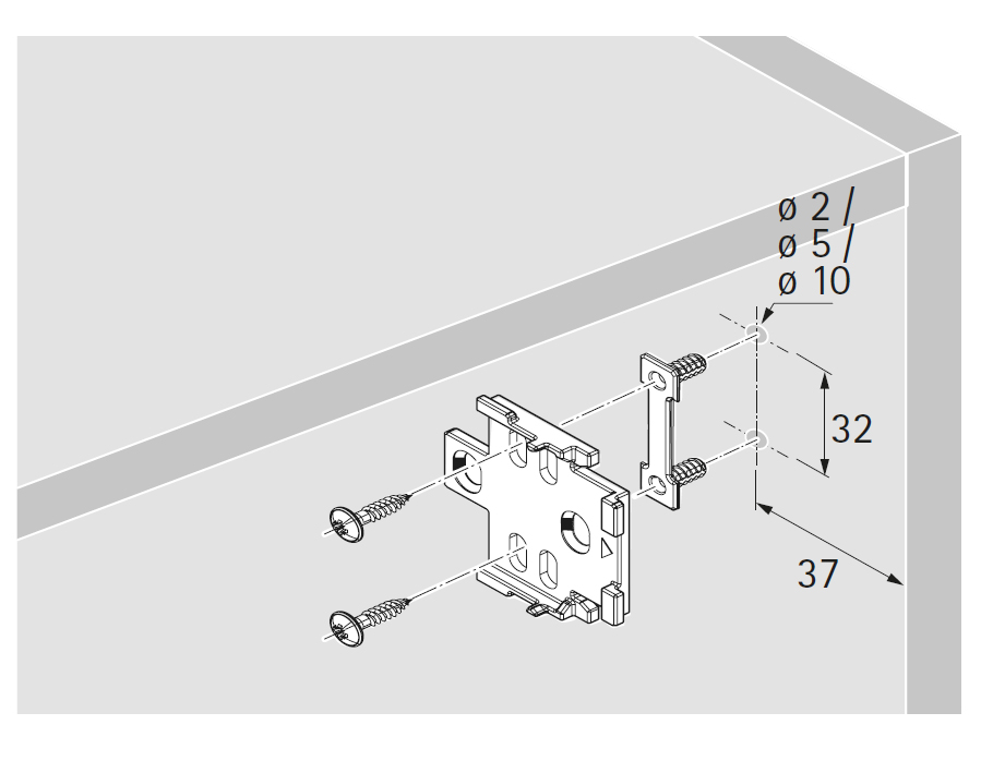 Push to open Silent da avvitare