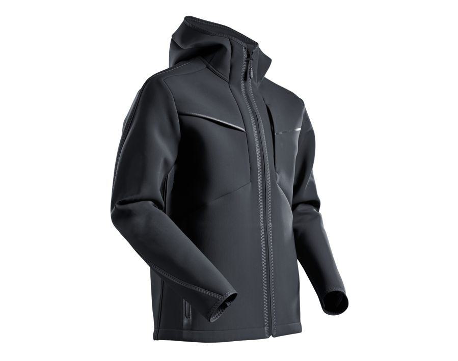 Giacca Softshell con cappuccio CUSTOMIZED nero