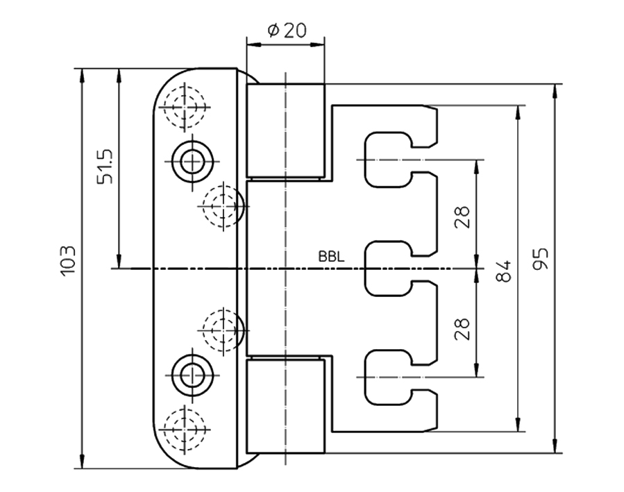 Cerniera VARIANT VX7939/100 FD 