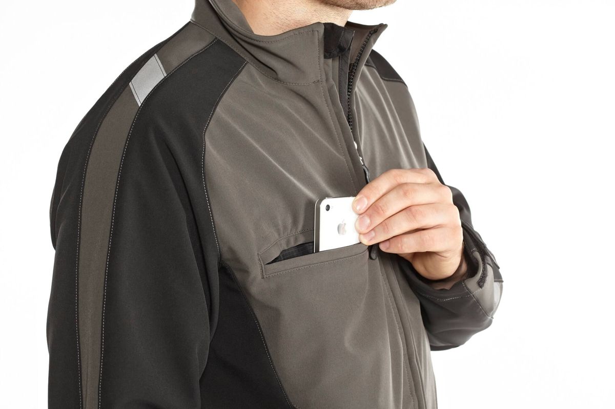 Giacca Softshell UNIQUE bianco/antracite scuro