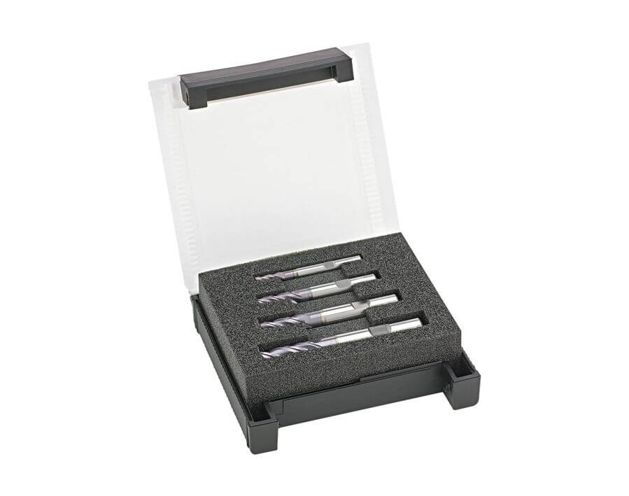 HPC-Schaftfräser-Satz, 35°/38° Drallsteigung