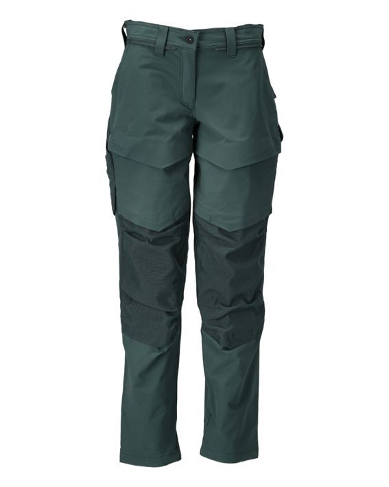 Pantaloni con tasche porta-ginocchiere CUSTOMIZED verde foresta