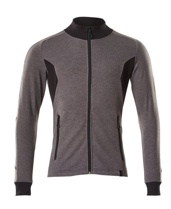 Felpa con chiusura lampo ACCELERATE antracite scuro/nero
