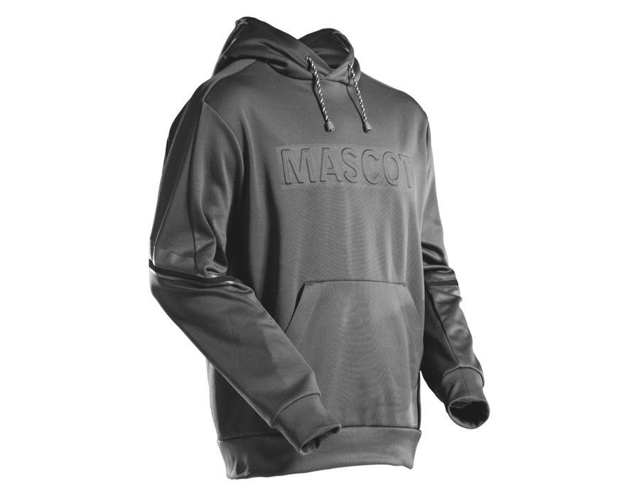 Felpa con cappuccio in pile CUSTOMIZED grigio pietra
