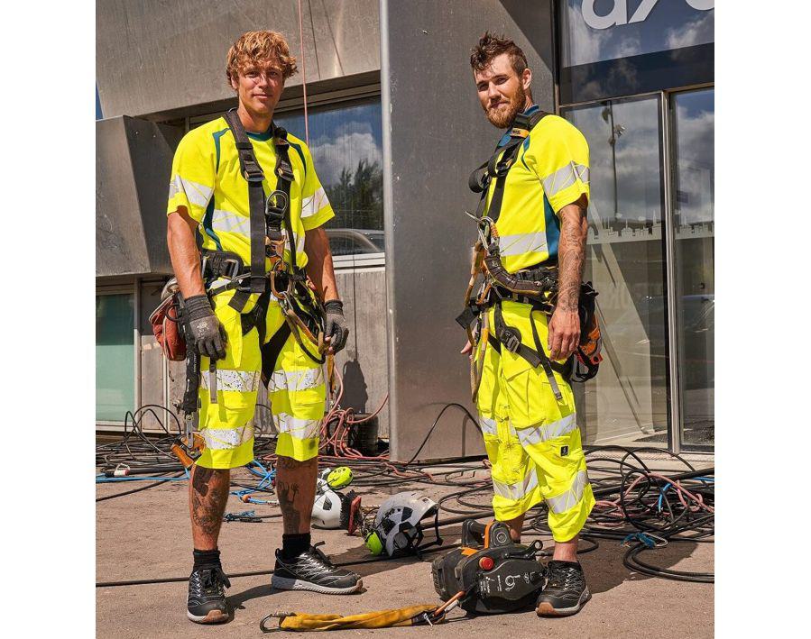 Maglietta ACCELERATE SAFE hi-vis rosso/antracite scuro