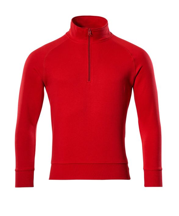 Felpa con mezza cerniera CROSSOVER rosso