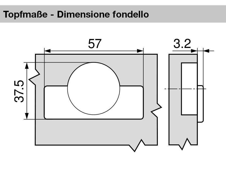 Cerniera per frigoriferi MODUL