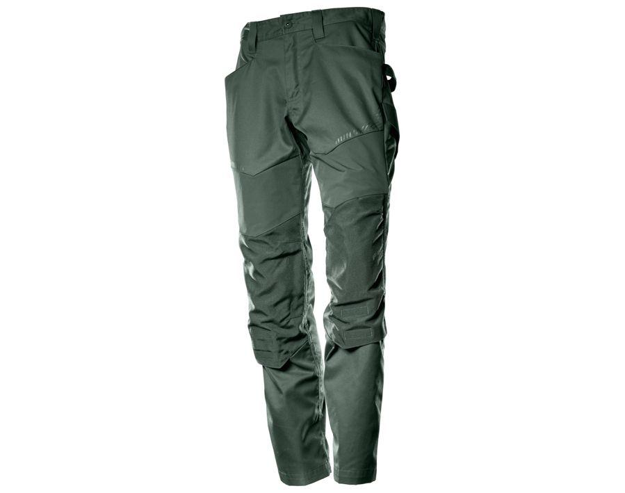 Pantaloni con tasche porta-ginocchiere CUSTOMIZED verde foresta