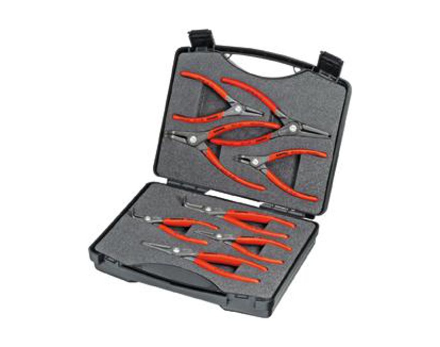 Präzisions-Sicherungsringzangen-Satz, im Kunststoffkoffer mit Schaumstoffeinlage