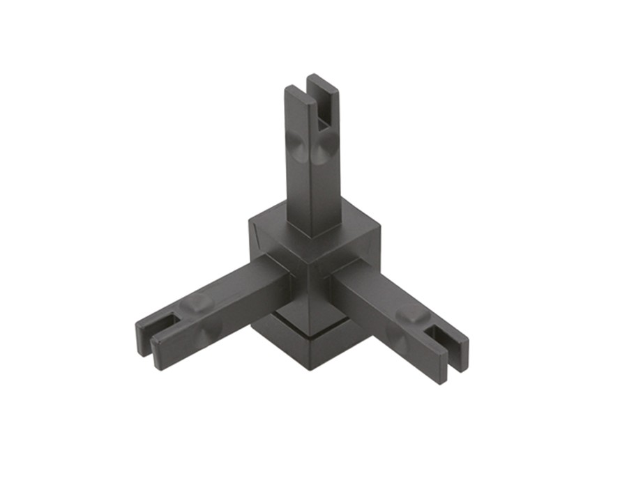 Cadro Giunto a 3 vie 3D con regolazione dell’altezza effetto acciaio inox