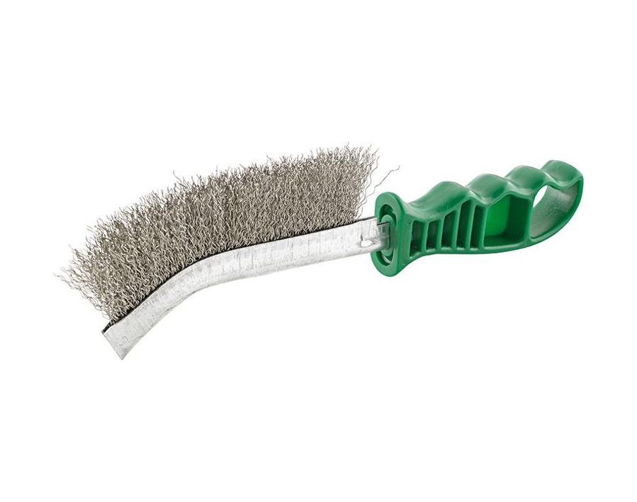 Universal-Handstielbürste, rostfreier Stahldraht, gewellt