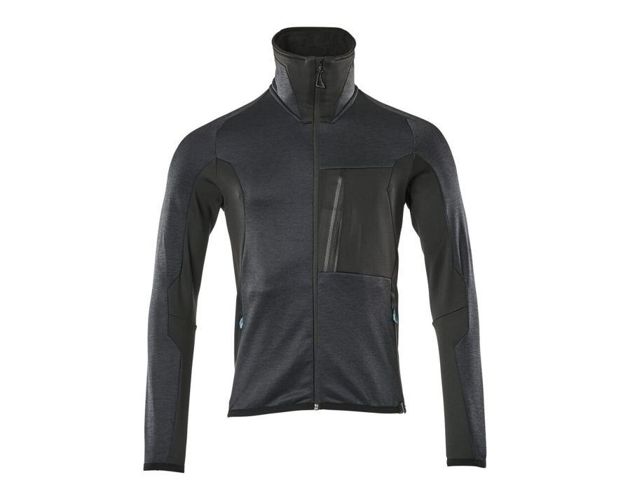 Maglione in pile con chiusura lampo ADVANCED blu navy scuro/nero