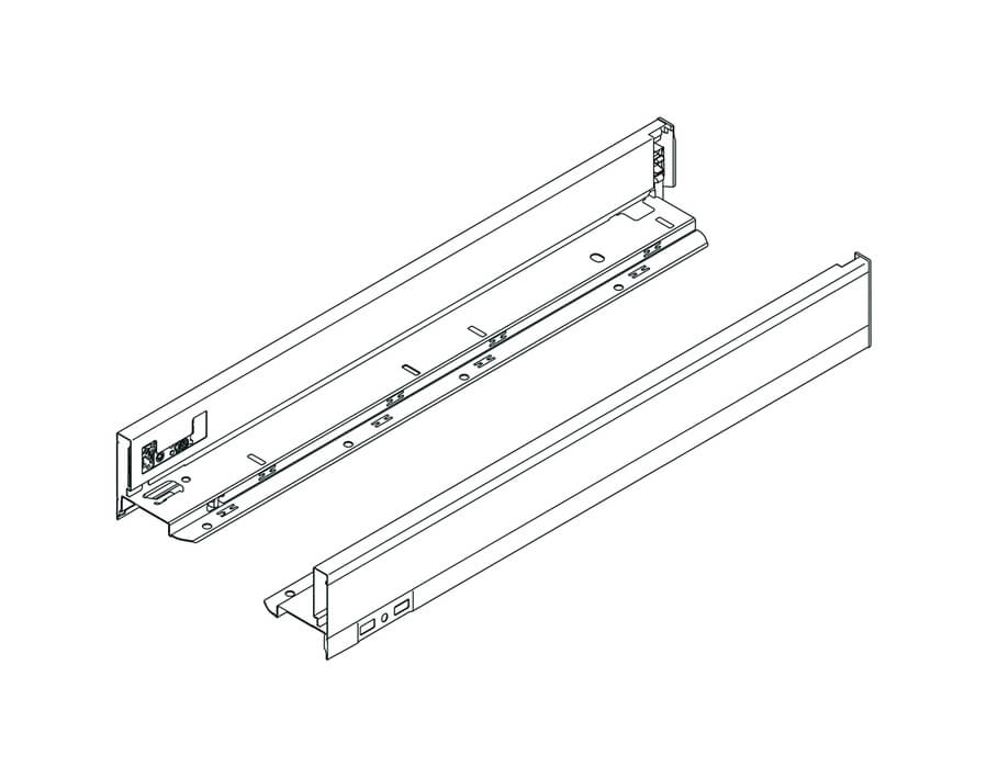 Spondine N e placchette di copertura sinistra/destra LEGRABOX pure