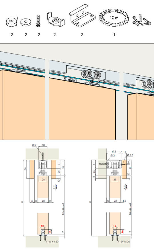 Synchro per Hawa Porta 60 / 100 H / HC