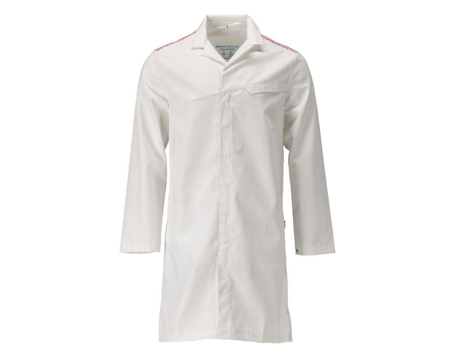 Camice lungo FOOD & CARE bianco/rosso