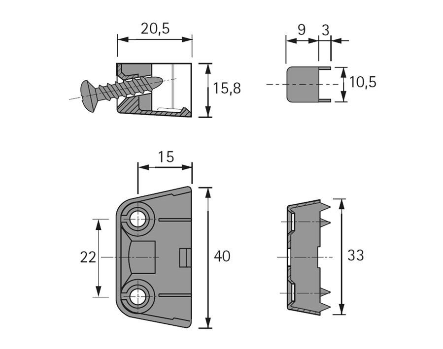 Giunzione trapezoidale TZ 4