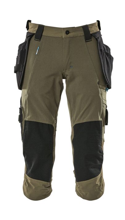 ¾ Pantaloni con tasche esterne ADVANCED verde muschio