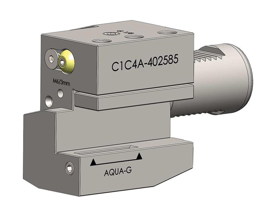 Form C1A rechts, kurz / Form C4A ÜBERKOPF links, kurz, mit innerer Kühlmittelzufuhr