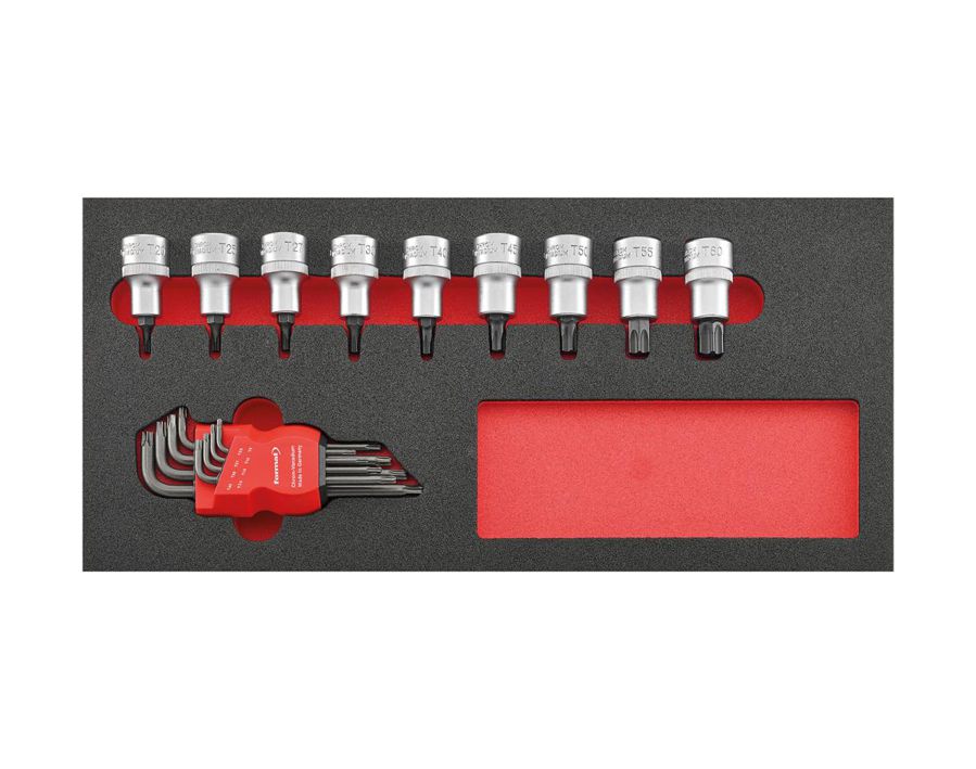 Werkzeugmodul Schraubendreher-Einsatz Innen-TORX®-Schrauben 1/2", 10-teilig, Modul 1/3