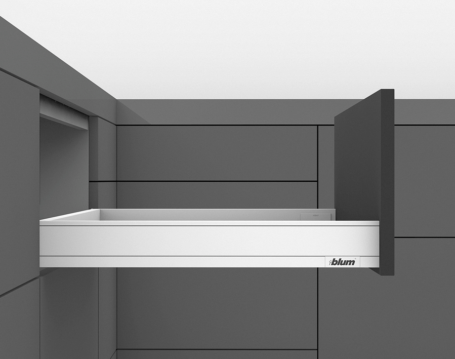Legrabox - altezza N - bianco seta opaco 