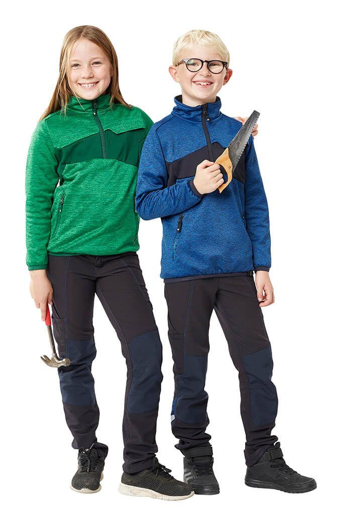 Maglione in pile da bambino ACCELERATE verde prato/verde