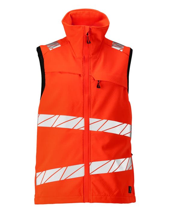 Gilet Softshell ACCELERATE SAFE hi-vis rosso