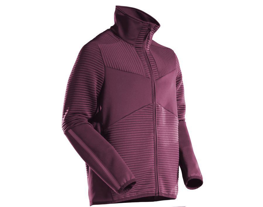 Maglione in pile con chiusura lampo CUSTOMIZED bordeaux