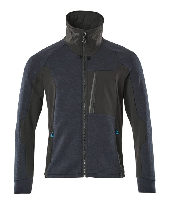Felpa con chiusura lampo ADVANCED blu navy scuro/nero