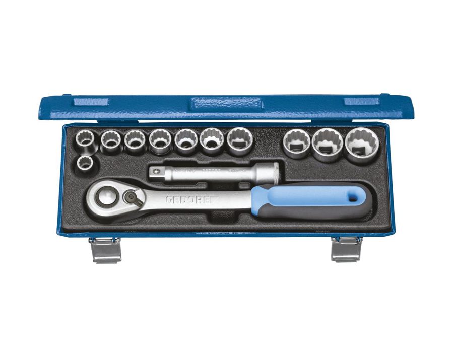 Zwölfkant-Steckschlüssel-Garnitur 1/2"