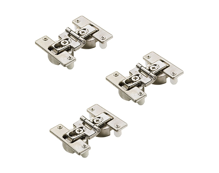 Kit cerniera centrale con spostamento regolabile di fuga e centro di rotazione