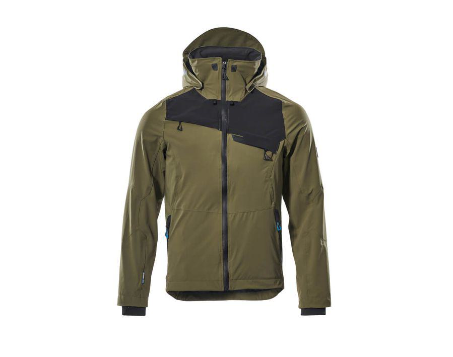 Giacca antivento ADVANCED verde muschio/nero