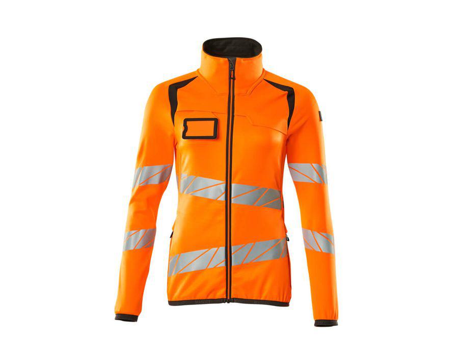 Maglione in pile con chiusura lampo ACCELERATE SAFE hi-vis arancio/antracite scuro
