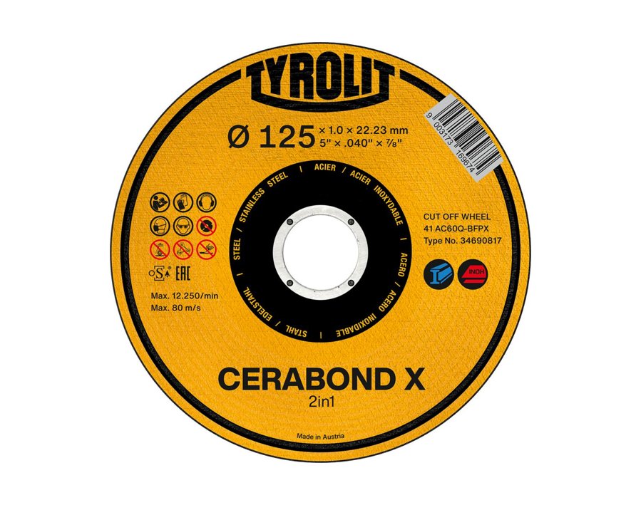 Trennscheibe für die Stahl- und Edelstahlbearbeitung