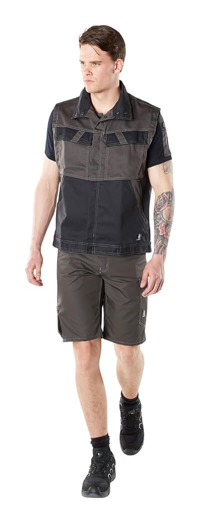 Pantalone corto LIGHT antracite scuro/nero