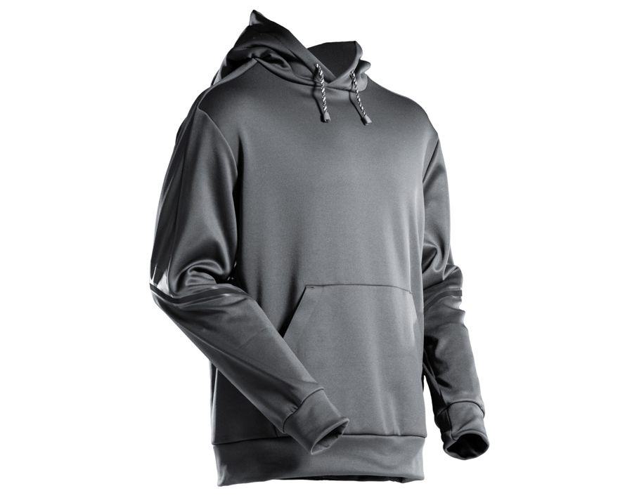 Felpa con cappuccio in pile CUSTOMIZED grigio pietra